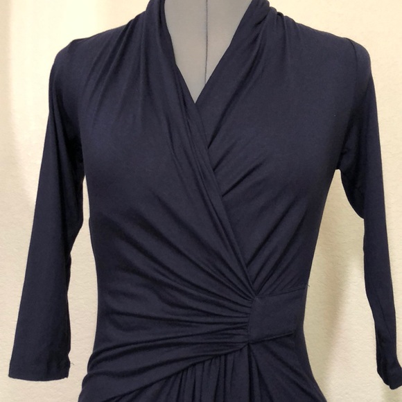 ⚡️SALE⚡️ Karen Kane Dark Blue Dress - Picture 3 of 5